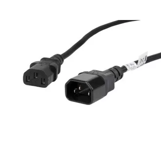 LANBERG IEC 320 C13 do C14 kabel 1,8M VDE črn
