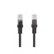 LANBERG Preklopni kabel CAT.5E UTP 20M črn Fluke Passed