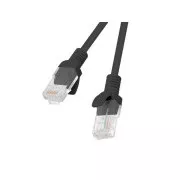 LANBERG Preklopni kabel CAT.5E UTP 3M črn Fluke Passed