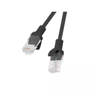 LANBERG Preklopni kabel CAT.5E UTP 3M črn Fluke Passed