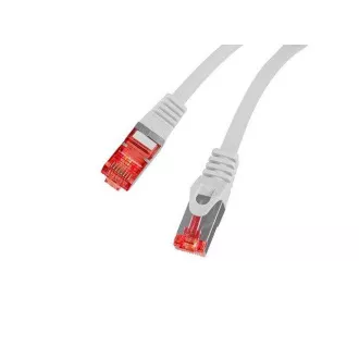 LANBERG Povezovalni kabel CAT 6 S-FTP, AWG 26/7, LSZH, bakren, siv, 0,25 m