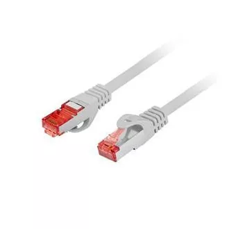 LANBERG Povezovalni kabel CAT 6 S-FTP, AWG 26/7, LSZH, bakren, siv, 0,25 m