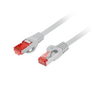 LANBERG Povezovalni kabel CAT 6 S-FTP, AWG 26/7, LSZH, bakren, siv, 2m