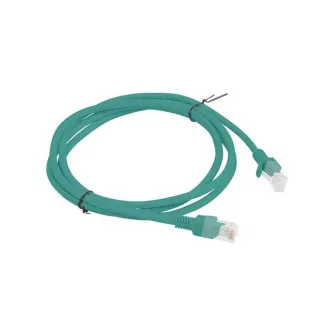 LANBERG Preklopni kabel CAT.6 UTP 1.5M zelene barve Fluke Passed