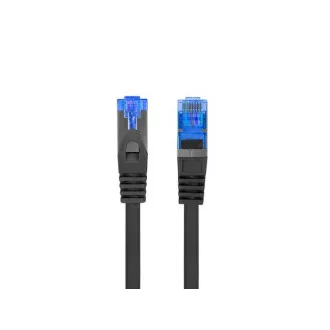 LANBERG Povezovalni kabel CAT.6A FTP LSZH CCA 0,5M črn Fluke Passed