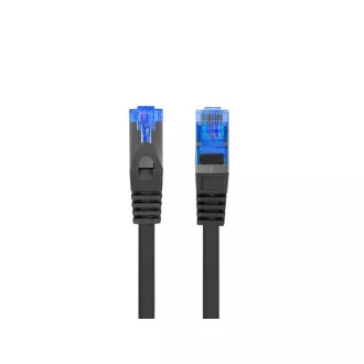 LANBERG Povezovalni kabel CAT.6A FTP LSZH CCA 1M črn Fluke Passed