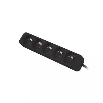 LANBERG Podaljševalni kabel za opremo UPS, dolžina 1 m, 5x izhodi, črn LANBERG Podaljševalni kabel za opremo UPS, dolžina 1 m, 5x izhodi, črn