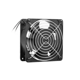 VENTILATOR LANBERG ZA 10" IN 19" OMARO ZA STENSKO MONTAŽO 230V 120X120X38MM ČRN