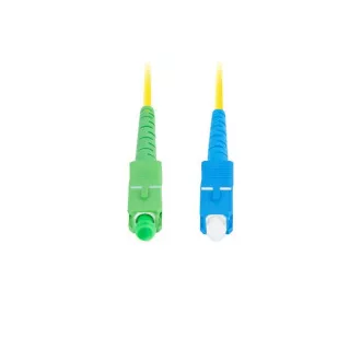 LANBERG optični povezovalni kabel SM SC/APC-SC/UPC simplex 3m LSZH G657A1 premer 3mm, rumena barva
