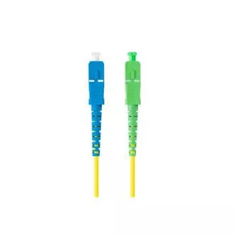 LANBERG optični povezovalni kabel SM SC/APC-SC/UPC simplex 3m LSZH G657A1 premer 3mm, rumena barva