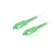 LANBERG optični povezovalni kabel SM SC/APC-SC/APC simplex 35m LSZH G657B3 premer 3mm, barva bela