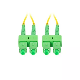 LANBERG optični povezovalni kabel SM SC/APC-SC/APC duplex 2m LSZH G657A1 premer 3mm, rumena barva LANBERG optični povezovalni kabel SM SC/APC-SC/APC duplex 2m LSZH G657A1 premer 3mm, rumena barva