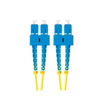 LANBERG optični povezovalni kabel SM SC/UPC-SC/UPC duplex 2m LSZH G657A1 premer 3mm, rumena barva