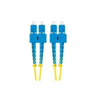 LANBERG optični povezovalni kabel SM SC/UPC-SC/UPC duplex 2m LSZH G657A1 premer 3mm, rumena barva