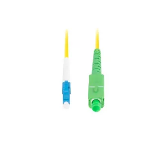 LANBERG optični povezovalni kabel SM LC/UPC-SC/APC simplex 3m LSZH G657A1 premer 3mm, rumena barva