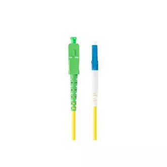 LANBERG optični povezovalni kabel SM LC/UPC-SC/APC simplex 3m LSZH G657A1 premer 3mm, rumena barva