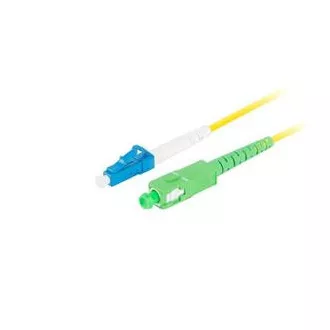 LANBERG optični povezovalni kabel SM LC/UPC-SC/APC simplex 3m LSZH G657A1 premer 3mm, rumena barva