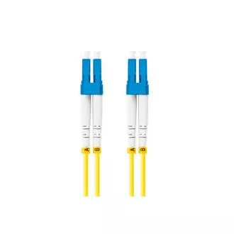LANBERG optični povezovalni kabel SM LC/UPC-LC/UPC duplex 5m LSZH G657A1 premer 3mm, barva rumena