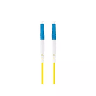 LANBERG optični povezovalni kabel SM LC/UPC-LC/UPC simplex 1m LSZH G657A1 premer 3mm, rumena barva