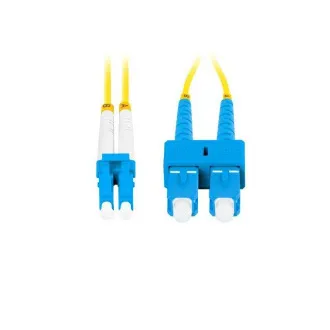 LANBERG optični povezovalni kabel SM SC/UPC-LC/UPC duplex 2m LSZH G657A1 premer 3mm, rumena barva