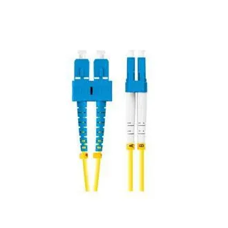 LANBERG optični povezovalni kabel SM SC/UPC-LC/UPC duplex 2m LSZH G657A1 premer 3mm, rumena barva