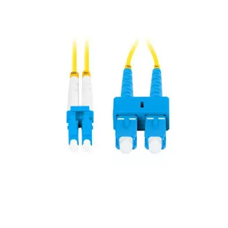 LANBERG optični povezovalni kabel SM SC/UPC-LC/UPC duplex 5m LSZH G657A1 premer 3mm, barva rumena