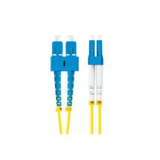 LANBERG optični povezovalni kabel SM SC/UPC-LC/UPC duplex 5m LSZH G657A1 premer 3mm, barva rumena