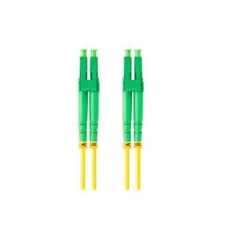 LANBERG optični povezovalni kabel SM LC/APC-LC/APC duplex 1m LSZH G657A1 premer 3mm, rumena barva