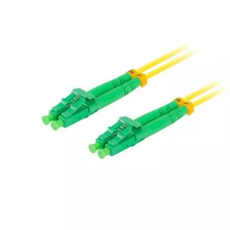 LANBERG optični povezovalni kabel SM LC/APC-LC/APC duplex 2m LSZH G657A1 premer 3mm, rumena barva