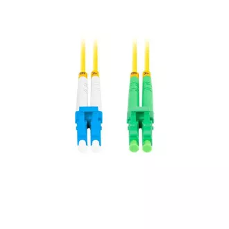 LANBERG optični povezovalni kabel SM LC/APC-LC/UPC duplex 2m LSZH G657A1 premer 3mm, rumena barva