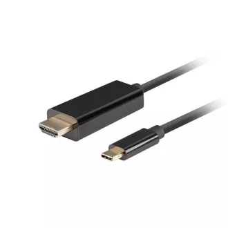 Lanberg USB-C(M)->HDMI(M) kabel 1m 4K 60Hz črn