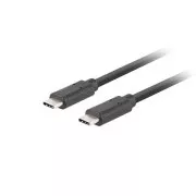 Lanberg USB-C M/M 3.1 GEN 2 kabel 0,5 m 10GB/S PD100W črn
