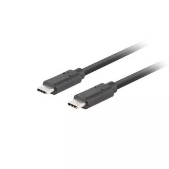 Lanberg USB-C M/M 3.1 GEN 2 kabel 0,5 m 10GB/S PD100W črn