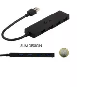 i-Tec USB3.0 HUB, 4-portni, pasivni, SLIM