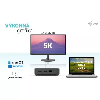 Priključna postaja I-tec USB-C HDMI   Dual DP z napajanjem Power Delivery 100 W   univerzalni polnilnik i-tec 112 W
