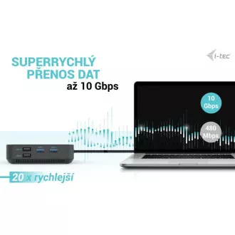 Priključna postaja I-tec USB-C HDMI   Dual DP z napajanjem Power Delivery 100 W   univerzalni polnilnik i-tec 112 W