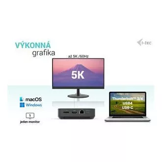 Priključna postaja I-tec USB-C HDMI   Dual DP z napajanjem Power Delivery 100 W   univerzalni polnilnik i-tec 112 W