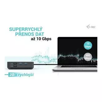 Priključna postaja I-tec USB-C HDMI   Dual DP z napajanjem Power Delivery 100 W   univerzalni polnilnik i-tec 112 W