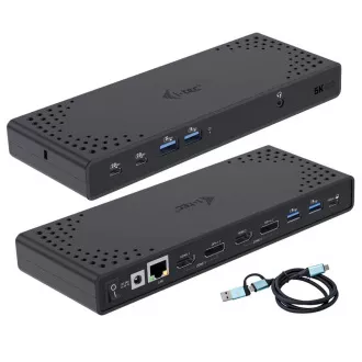 I-tec USB 3.0 / USB-C / Thunderbolt Priključna postaja z dvema zaslonoma   PD 100W