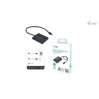 I-tec USB-C Dvojni 4K/60Hz (enojni 8K/30Hz) DP video adapter