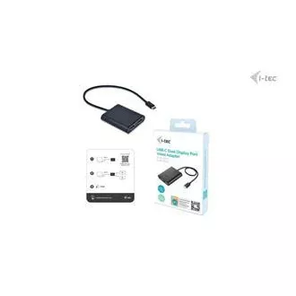 I-tec USB-C Dvojni 4K/60Hz (enojni 8K/30Hz) DP video adapter