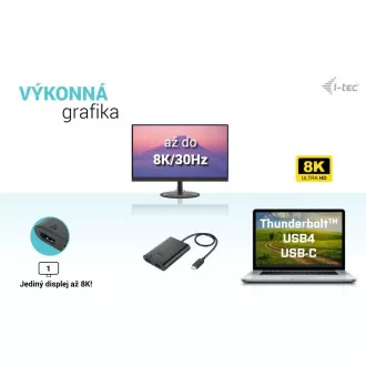 I-tec USB-C Dvojni 4K/60Hz (enojni 8K/30Hz) HDMI video adapter I-tec USB-C Dvojni 4K/60Hz (enojni 8K/30Hz) HDMI video adapter