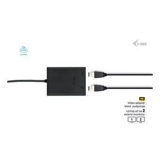 I-tec USB-C Dvojni 4K/60Hz (enojni 8K/30Hz) HDMI video adapter I-tec USB-C Dvojni 4K/60Hz (enojni 8K/30Hz) HDMI video adapter