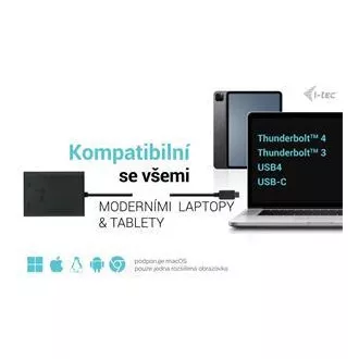 I-tec USB-C Dvojni 4K/60Hz (enojni 8K/30Hz) HDMI video adapter I-tec USB-C Dvojni 4K/60Hz (enojni 8K/30Hz) HDMI video adapter