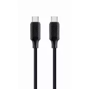 GEMBIRD CABLEXPERT Kabel USB PD (Power Delivery), 100 W, kabel od tipa C do tipa C (CM/CM), 1,5 m, podatkovni in napajalni, črn