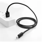 Crono kabel USB 2.0/ USB A moški - microUSB moški, 1,0 m, črn premium