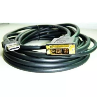 Kabel HDMI-DVI 5 m, 1.3, M/M, zaščiteni, pozlačeni kontakti Kabel HDMI-DVI 5 m, 1.3, M/M, zaščiteni, pozlačeni kontakti