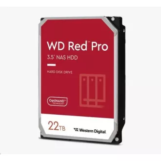 WD RED Pro NAS WD221KFGX 22TB SATAIII/600 512 MB predpomnilnika, 265 MB/s, CMR WD RED Pro NAS WD221KFGX 22TB SATAIII/600 512 MB predpomnilnika, 265 MB/s, CMR