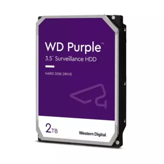 WD PURPLE WD23PURZ 2TB SATA/600 256 MB predpomnilnika, nizka raven hrupa, CMR
