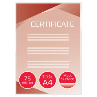 GBC Žepki za laminiranje A4, 75 mic, mat (100)